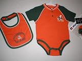 Miami Hurricanes Mighty Mac Baby Onesie, Bib, and Booties
