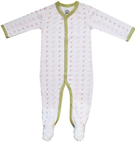 Beryl of Monkeys Unisex-Baby Newborn Organic Footie Sleeper (18-24 Months (non-footed), Jennifer)