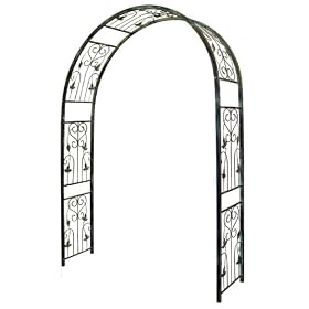 Green Vintage Metal Garden Arbor by In the Garden and More