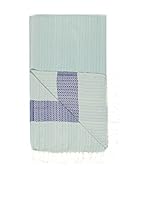 Pandora Toalla Spa&Beach Natural (Verde Menta/Azul)