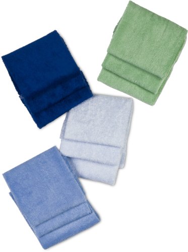 Gerber 12 Pack Wash Cloth Set, Blue