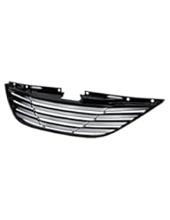 Automotive Parts and Accessories: Hyundai Sonata ABS Plastic OEM Horizontal ArtX Style Front Upper Grille (Black) - 6th Gen YF - Auto Dynasty