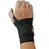 ProFlex 4000 Single-Strap Right Wrist Support, Black, Small