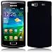 SAMSUNG S8600 WAVE 3 GUMMIERTES HARDSKIN H�LLE IN SCHWARZ, QUBITS RETAIL VERPACKUNG