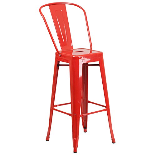Flash Furniture Metal Indoor/Outdoor Barstool, 30