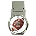 Money Clip Watch of Football Equals Life (I Love Football, Raiders, Steelers, Chargers, Titans, Cardinals, Bears, Cowboys, Packers, Giants, Eagles, 49ers, Seahawks, Buccaneers, Redskins)