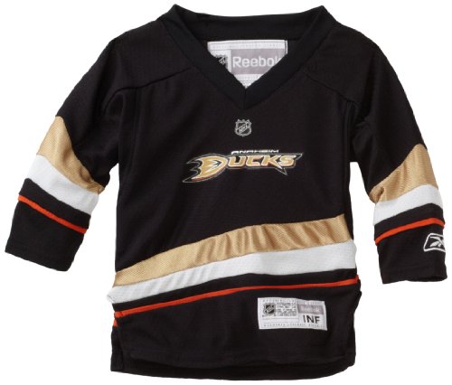 NHL Infant Anaheim Ducks Team Color Replica Jersey - R52Hwbyy (Black, 12-24 Months)