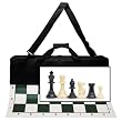 Wood Expressions Tournament Chess Set with Canvas Bag - 3 3/4" King - Double Weighted Chessmen