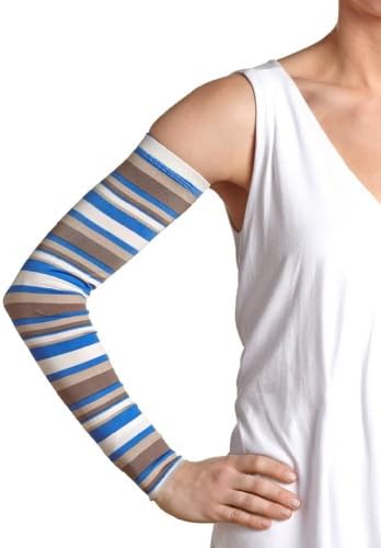 KARMS Kaptivating Ladies' Kan't Go Wrong Arm Kandy Fashion Sleeves Blue Venice Print Small