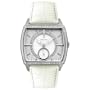 DKNY Women's NY4577 Crystal Accented White Leather Watch
