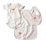Kee-Ka 3-pc Organic Gift Set (S/S Body+Bib+Burpcloth) - Honey Bunny 6-12m