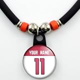 Arizona Cardinals Jersey Necklace Personalized with Your Name and Number