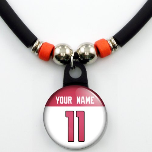 Arizona Cardinals Jersey Necklace Personalized with Your Name and Number