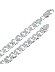 8MM Thick - Cuban Link Curb Chain Necklace/Bracelet - Genuine .925 Solid Sterling Silver