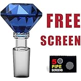 Glass Slide Bowl Diamond Style with five screens