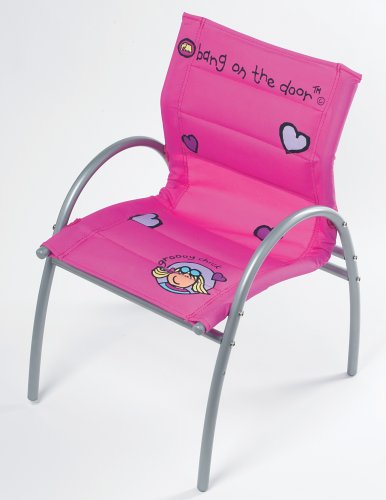 Childrens Toyshop  Third Party New : Bang on the Door - Metal Pink Chair