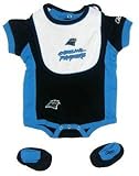 Carolina Panthers Two Color Creeper with Bib and Booties