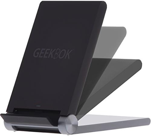 GeekBok 3 Coils Qi Wireless charging Dock for All Qi-enabled Phones & Tablets Multi-Angled Stand for Samsung Galaxy S6 /S6 Edge/Note 5 Nexus 4 Nexus 5 Nexus 7 Nokia Lumia 920 HTC 8x