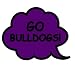 Go Bulldogs! Bubble Temporary Tattoos