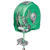 Hozelock 2496 Fast Reel Wall-Mount Hose Reel with 100-Foot Hose
