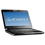 ASUS Eee PC 1000HA 10-Inch Netbook (1.6 GHz Intel ATOM N270 Processor, 1 GB RAM, 160 GB Hard Drive, XP Home, 6 Cell Battery) Fine Ebony