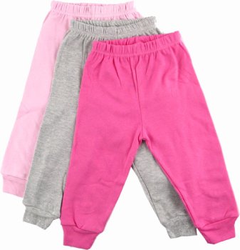 3 Pack Pants in Pink, Medium