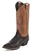Women's Justin Pull On Leather Cowboy Boots BLACK 8 C