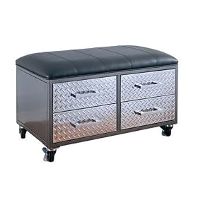 Powell Monster 4-Drawer Mobile Bench by Powell Furniture