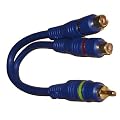Cinch RCA Y Adapter Chinch 2 x Kupplung Kabel Car Hifi