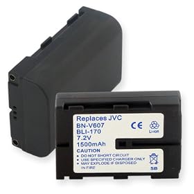 Replacement Battery For JVC BN-V607 GRDVM5
