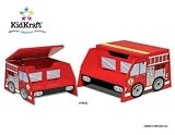 Product details for Fire Truck Step Stool by Kidkraft