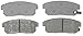 ACDelco 14D900M Advantage Semi-Metallic Rear Disc Brake Pad Set with Wear Sensor