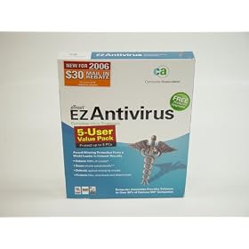 eTrust EZ Antivirus 2006 complete virus protection 5 user value pack