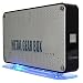 Metal Gear Box 3.5-In USB 2.0 Hard Drive Case Enclosure with LED (Silver)