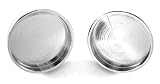 Pair of Silver Round Recessed Cufflink Backs Setting 22mm Pad DIY Findings