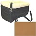 Console Lookout Pet Car Seat (Camel Vinyl, Oversize 12in x 18in for pets up to 12 lbs.)