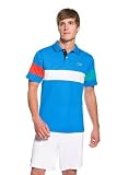41HCHEalkSL. SL160  Lacoste Short Sleeve Super Dry Chest Stripe Color Block Polo