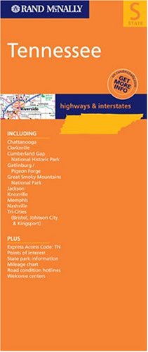 City Travel Guides Discounted  Books : Tennessee State Map (Rand McNally Folded Map: States)