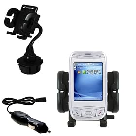 i-Mate K-Jam Auto Cup Holder with Car Charger - Uses Gomadic TipExchange by iMate