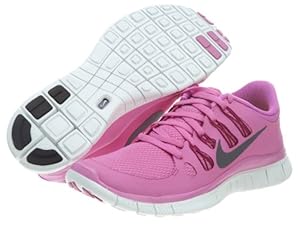 The Womens Nike Free 5.0+ Running Shoe Red Violet/Bright Magenta/Summit White/Iron Ore Size 8