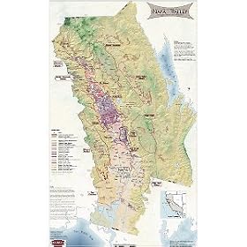 Wine Region Map of Napa Valley