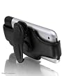 Macally Leather Swivel Holster and Stand Case for iPhone 1G (Black)
