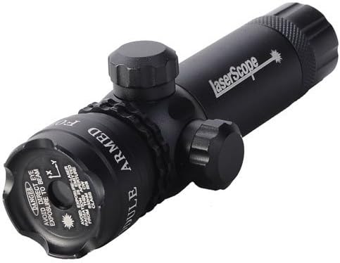 Mewshop YH102 Aluminum Alloy 5mW 532nm Red Laser Scope 21mm Rail Gun Aiming Sight - Black