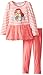 Disney Girls' Princess Two-Piece Stripe Long-Sleeve Dress and Legging Set