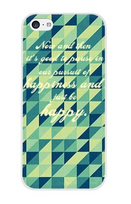 DECO FAIRY® Now and then it’s good to pause in our pursuit of happiness and just be happy – Guillaume Apollinaire Quote Hard Case Cover for Apple iPhone 6+ (5.5″)