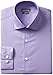 Kenneth Cole Men's Chambray Slim Fit Solid Spread Collar Dress Shirt, Iris, 16.5