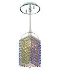 Pecaso Lighting 8212-S MS-BV-AG-TO-ST Cubix Pendant with Strass Swarovski Crystal