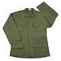 Vintage Style Olive Drab Rip Stop Vietnam Fatigue Shirt