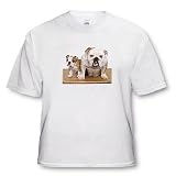 British Bulldog - White Infant Lap-Shoulder Tee (6M)