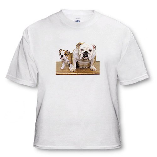 British Bulldog - White Infant Lap-Shoulder Tee (6M)